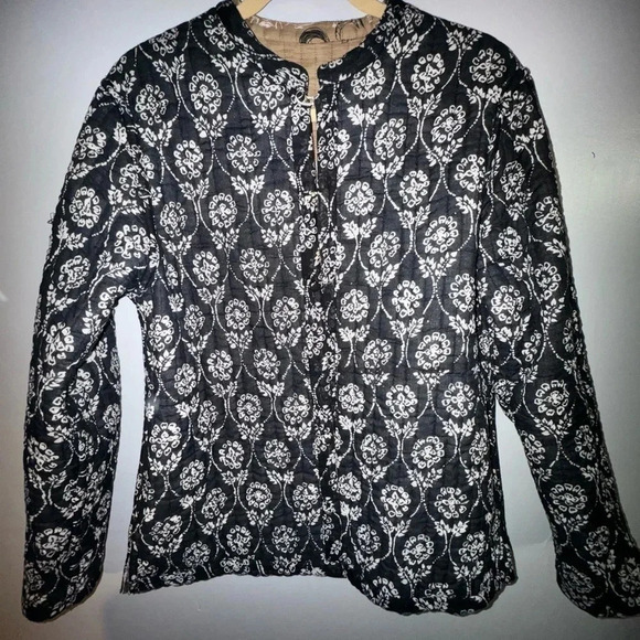 MONTEREY BAY CLOTHING COMPANY‎  women’s BUTTON reversible jacket quilted large - Picture 1 of 6